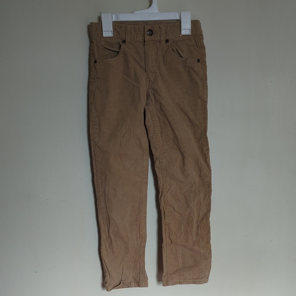Gymboree Tan Corduroy Classic Fit Pants 100% Cotton Adjustable Waist Boys Size 8 - Picture 1 of 4